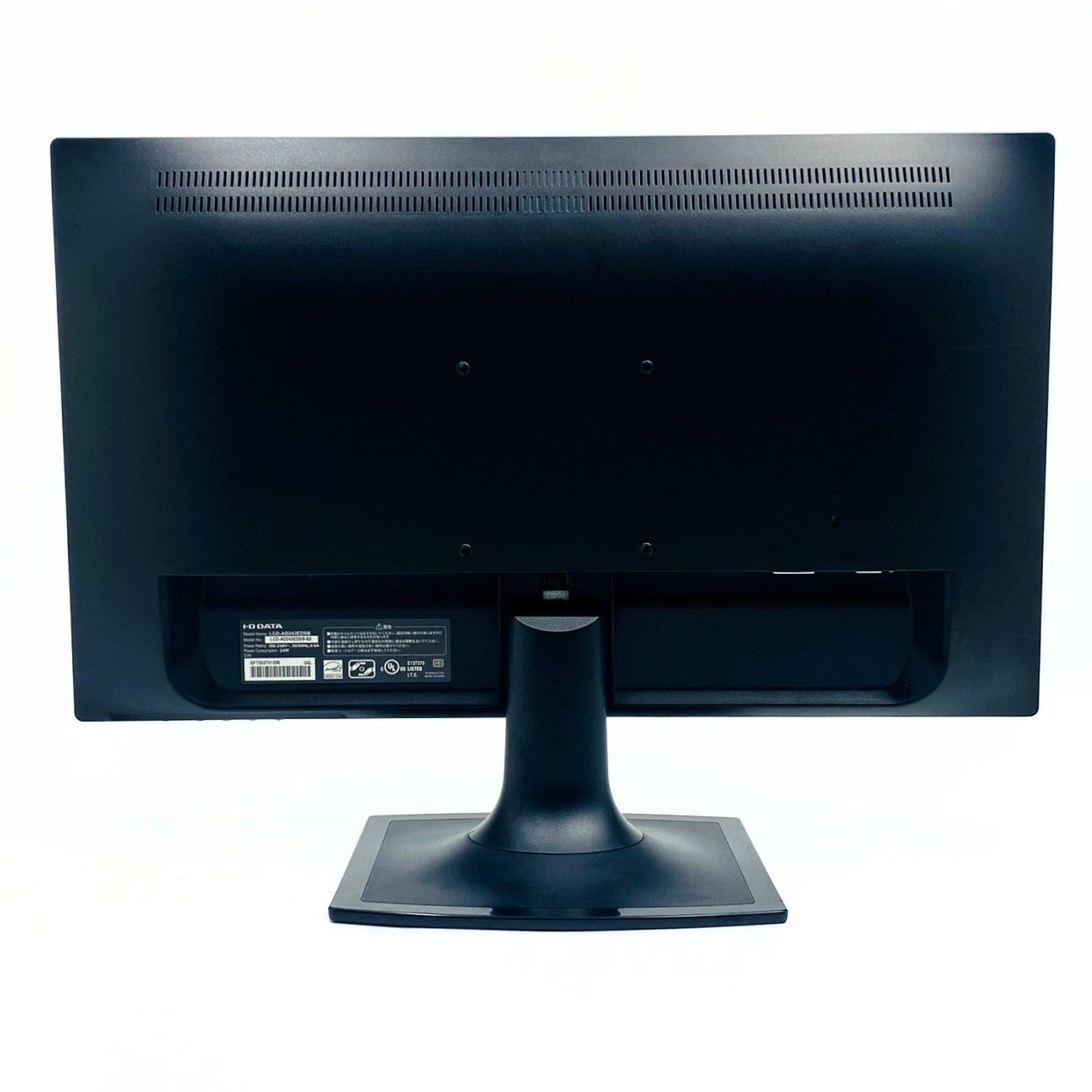 【中古モニター】23.8インチ メーカー I-O DATA 型番 LCD-AD243EDSB 入力端子 D-Sub DVI 解像度 1920x1080 Cランク 中古 液晶 モニター PC ディスプレイ
