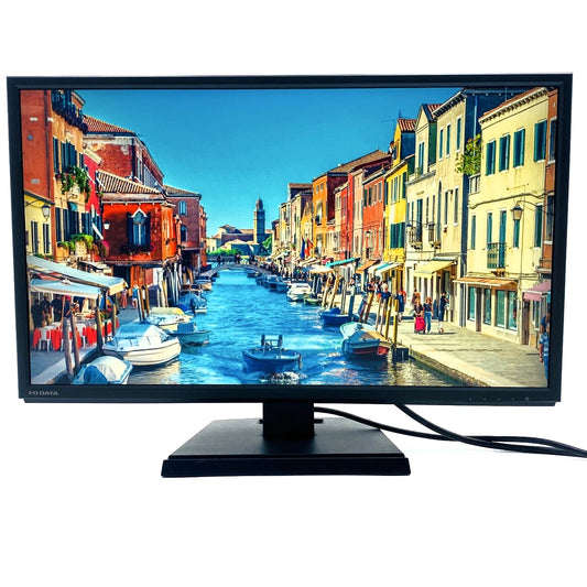 【中古モニター】23.8インチ メーカー I-ODATA 型番 LCD-AH241EDB 入力端子 D-Sub HDMI 解像度 1920x1080 Aランク 中古 液晶 モニター PC ディスプレイ