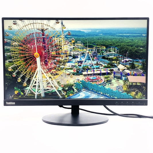 【中古モニター】21.5インチ メーカー Lenovo 型番 61A9-MAR1-WW ThinkVision T22i-10 入力端子D-Sub HDMI Displayport 解像度 1920x1080 Aランク 中古 液晶 モニター PC ディスプレイ