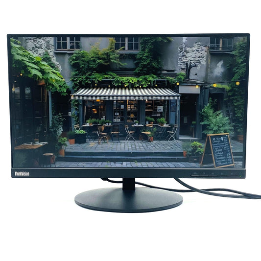 【中古モニター】21.5インチ メーカー Lenovo 型番 61A9-MAR1-WW ThinkVision T22i-10 入力端子D-Sub HDMI Displayport 解像度 1920x1080 Bランク 中古 液晶 モニター PC ディスプレイ