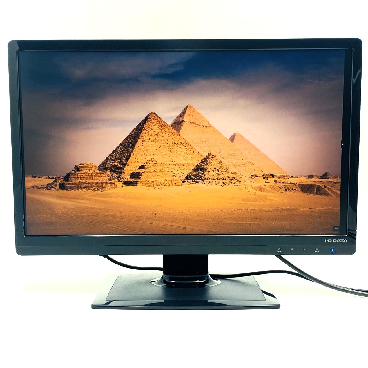 【中古モニター】23.6インチ メーカー I-ODATA 型番 LCD-AD242EB-B 入力端子 D-Sub DVI 解像度 1920x1080 Cランク 中古 液晶 モニター PC ディスプレイ