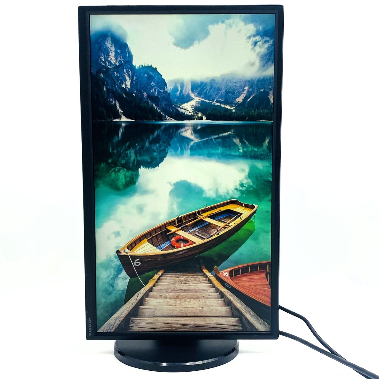 【中古モニター】23.8インチ メーカー I-ODATA 型番 LCD-MF245EDB-F 入力端子 HDMI D-Sub DVI 解像度 1920x1080 Cランク 中古 液晶 モニター PC ディスプレイ