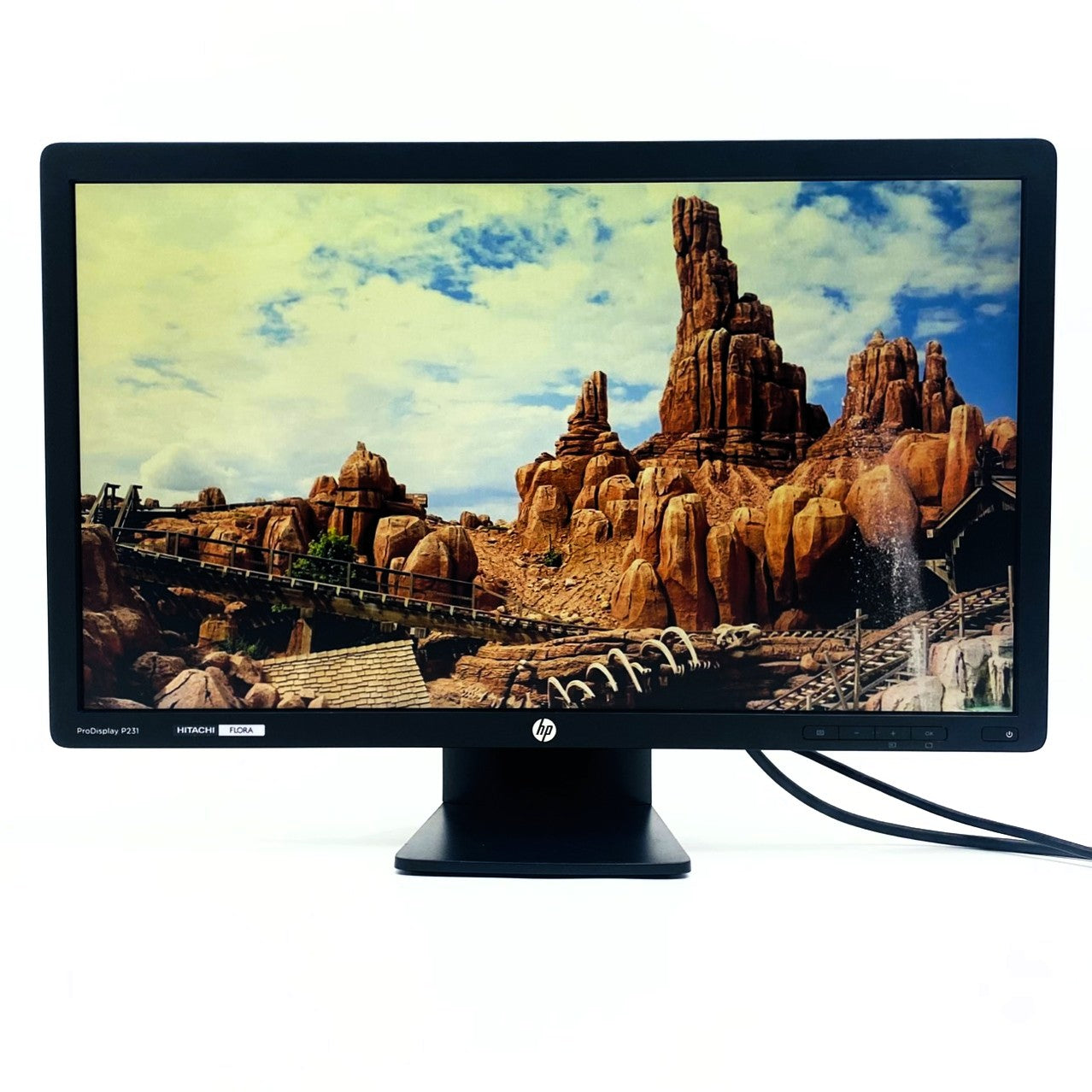 【中古モニター】23インチ メーカー HP 型番 P231 入力端子 D-Sub DVI DisplayPort 解像度 1920x1080 Cランク 中古 液晶 モニター PC ディスプレイ
