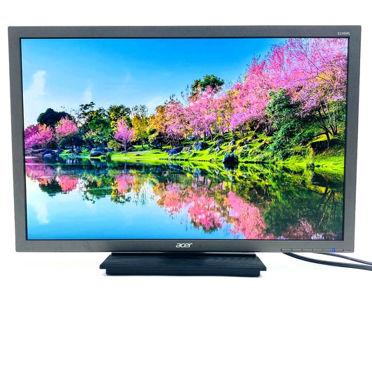 【中古モニター】24インチ メーカー Acer 型番 B246WL 入力端子 HDMI DVI D-port 解像度 1920x1200 Bランク 中古 液晶 モニター PC ディスプレイ