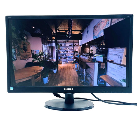 【中古モニター】21.5インチ メーカー PHILIPS 型番 223V5LHSB11 入力端子 D-Sub HDMI 解像度 1920x1080 Cランク 中古 液晶 モニター PC ディスプレイ