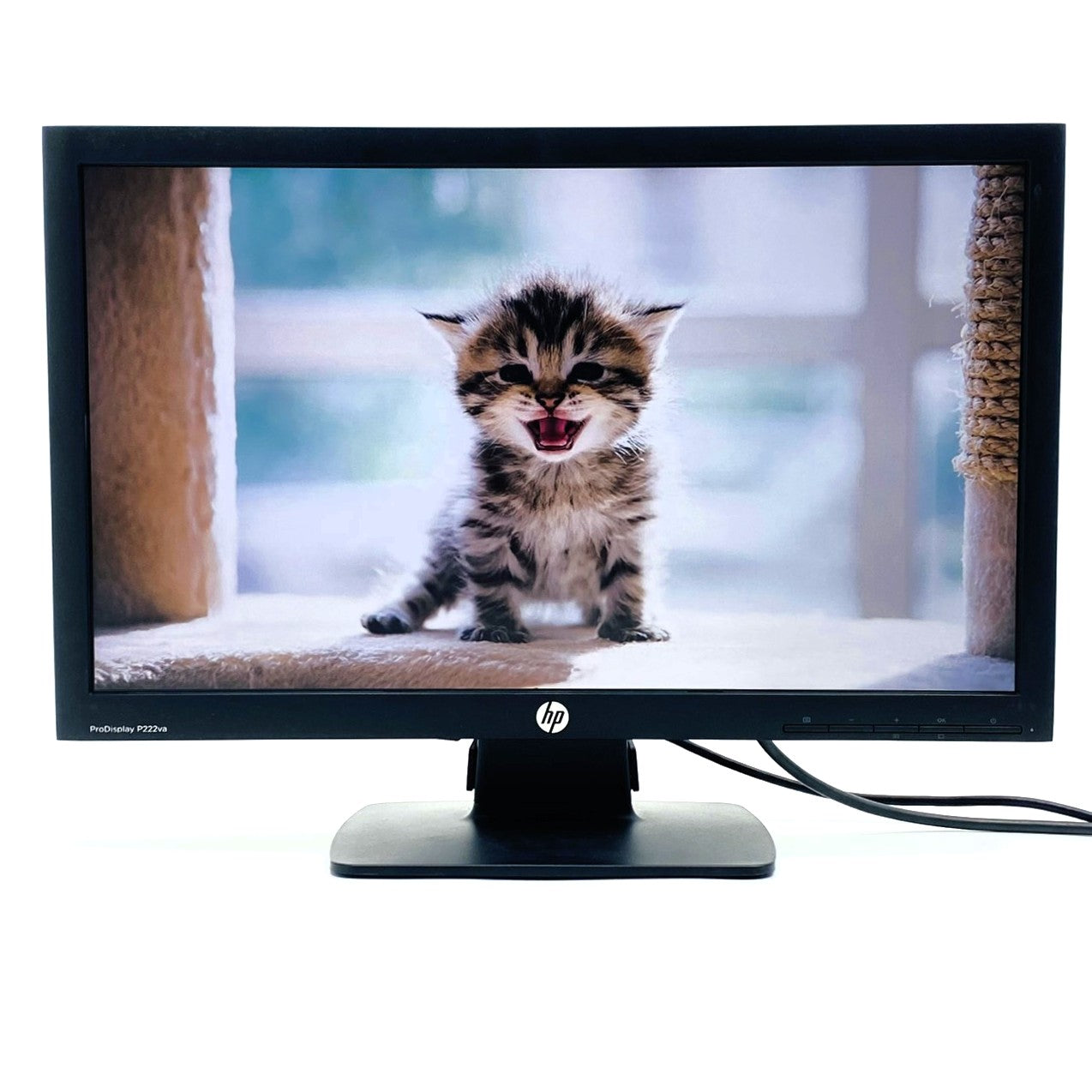 【中古モニター】21.5インチ メーカー HP 型番 P222va 入力端子 D-Sub DisplayPort 解像度 1920x1080 Bランク 中古 液晶 モニター PC ディスプレイ