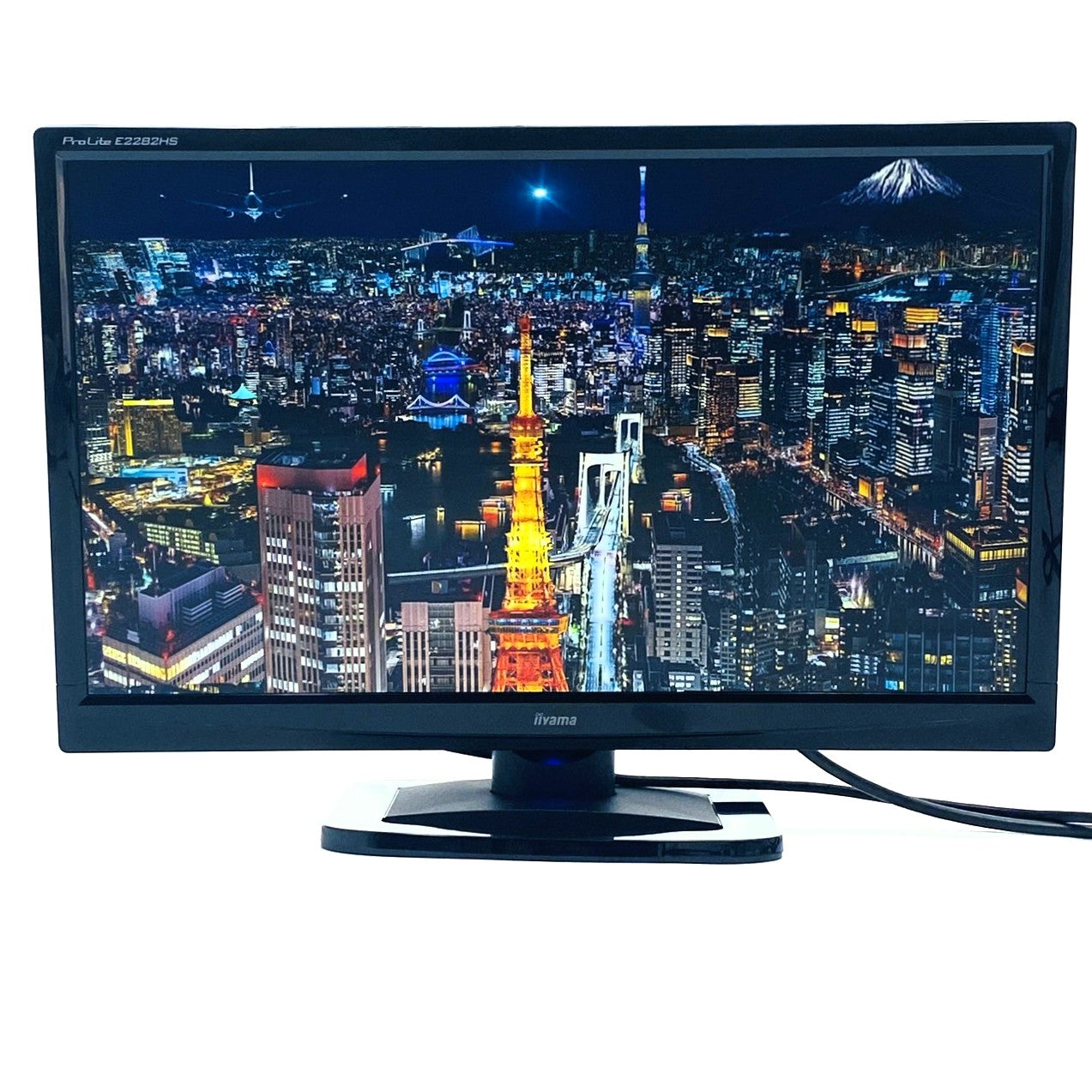 【中古モニター】21.5インチ メーカー iiyama 型番 E2282HS-GB1 入力端子 HDMI D-Sub DVI 解像度 1920×1080 Bランク 中古 液晶 モニター PC ディスプレイ