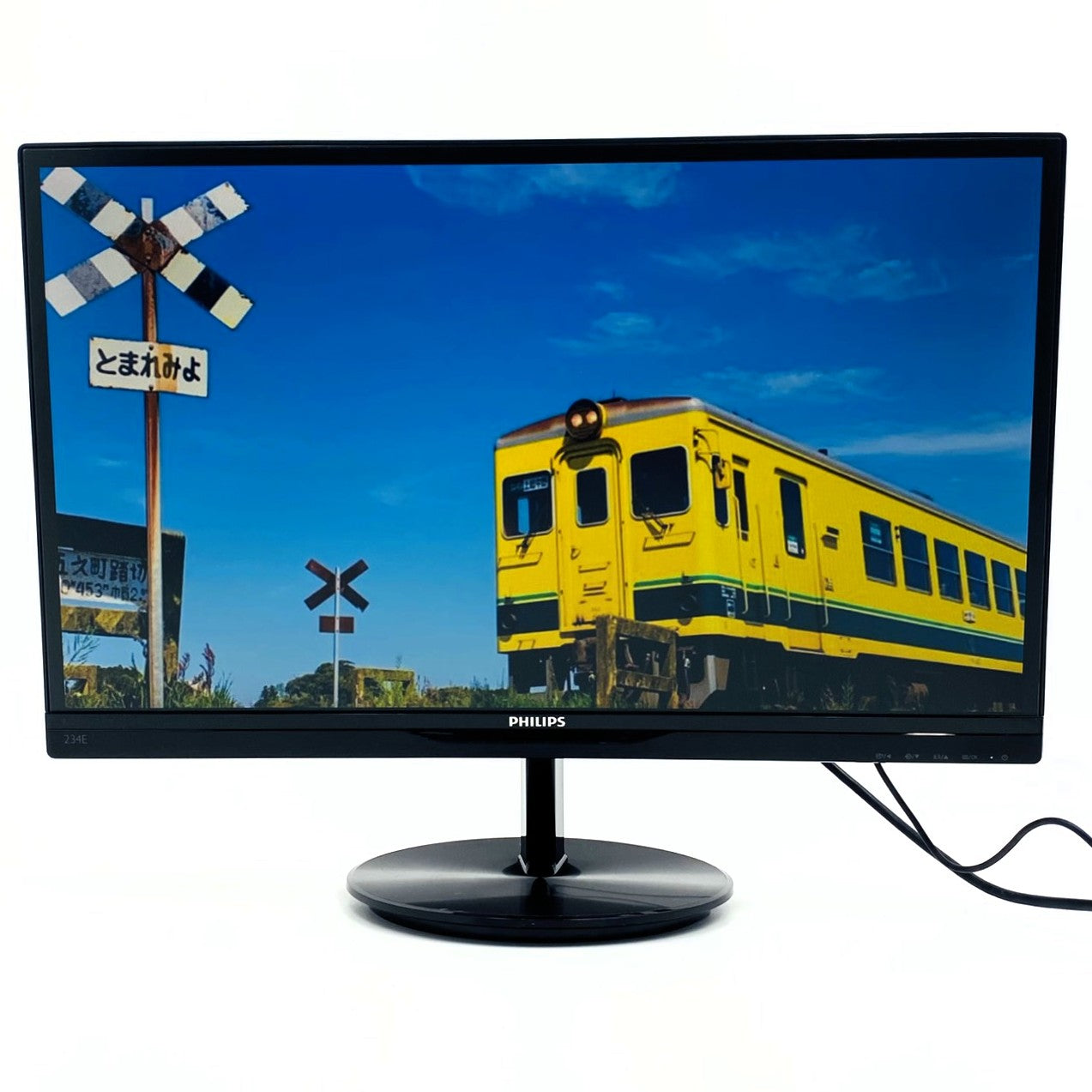 【中古モニター】23インチ メーカー PHILIPS 型番 234E5QHSB/11 入力端子 HDMI D-Sub 解像度 1920x1080 Bランク 中古 液晶 モニター PC ディスプレイ