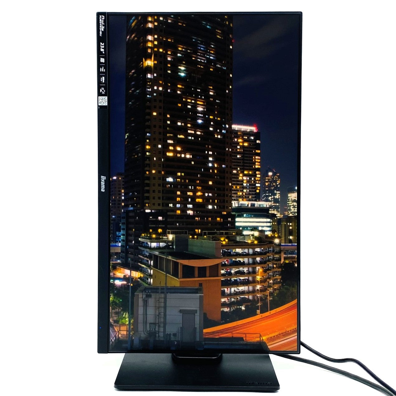 【中古モニター】23.8インチ メーカー iiyama 型番 XUB2493HSU-B1 入力端子 HDMI D-Sub Displayport 解像度 1920x1080 Aランク 中古 液晶 モニター PC ディスプレイ
