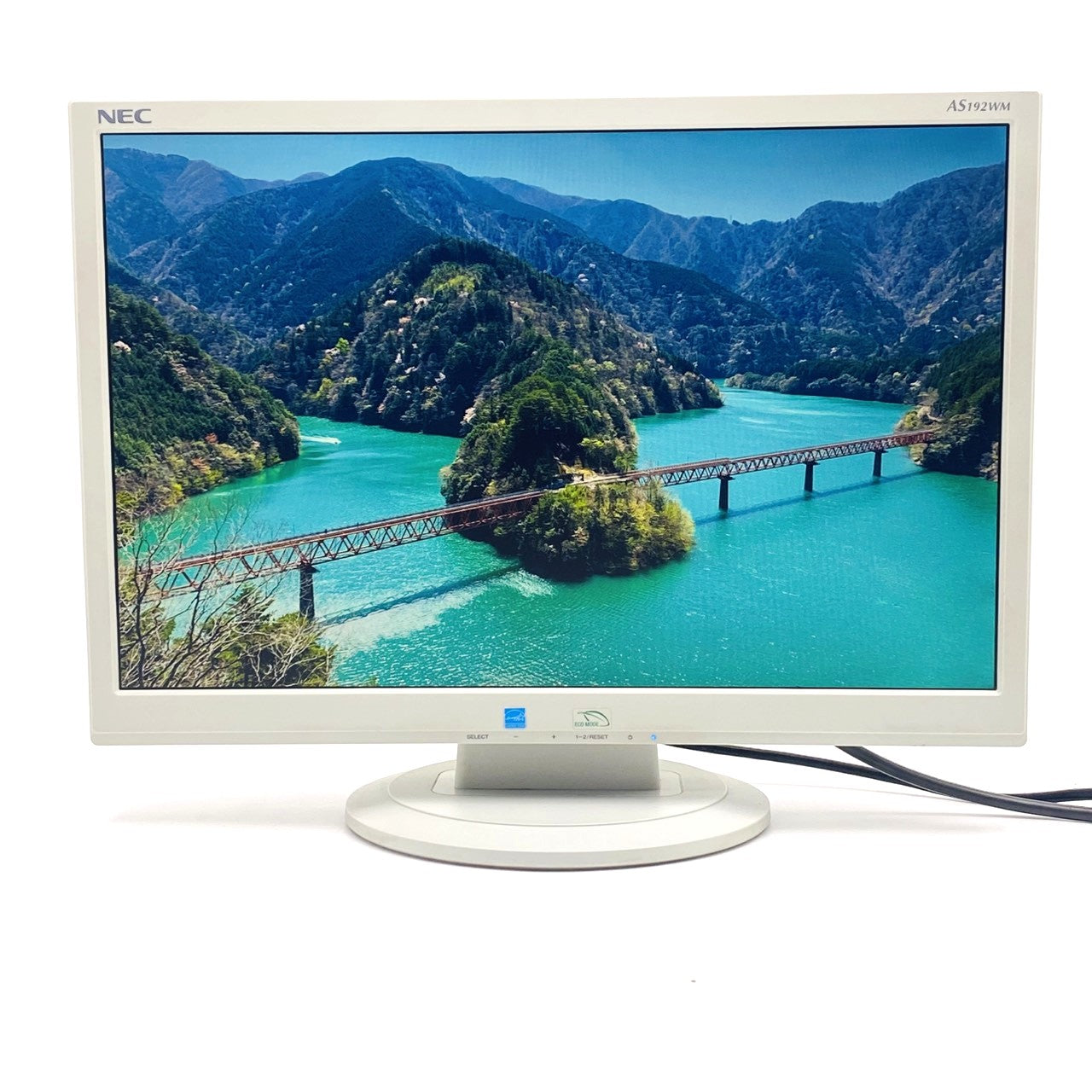 【中古モニター】19インチ メーカー NEC 型番 LCD-AS192WM 入力端子 D-Sub DVI 解像度 1440x900 Cランク 中古 液晶 モニター PC ディスプレイ