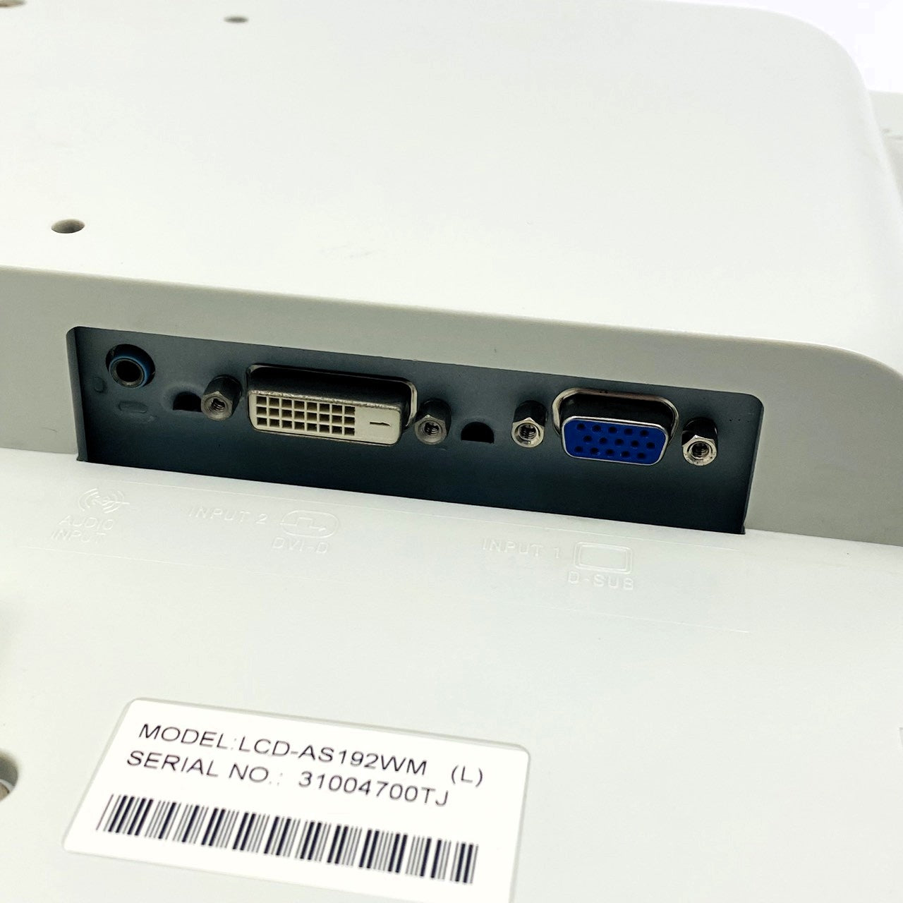 【中古モニター】19インチ メーカー NEC 型番 LCD-AS192WM 入力端子 D-Sub DVI 解像度 1440x900 Cランク 中古 液晶 モニター PC ディスプレイ