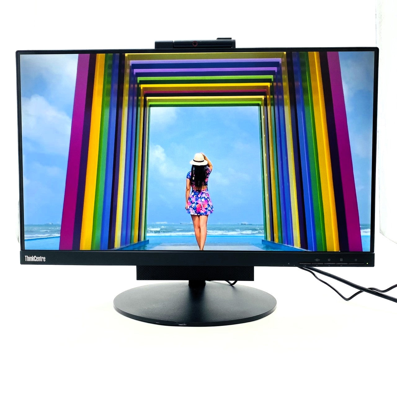 【中古モニター】23.8インチ メーカー Lenovo 型番 ThinkCentre Tiny-in-One 24 10QY-PAR1-WW 入力端子 Displayport 解像度 1920x1080 Aランク 中古 液晶 モニター PC ディスプレイ