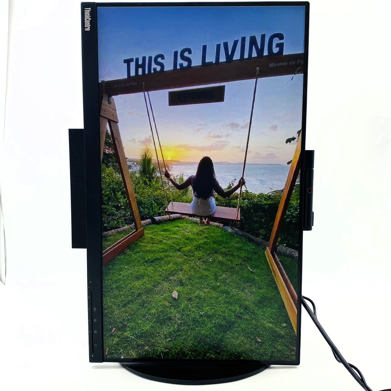 【中古モニター】23.8インチ メーカー Lenovo 型番 ThinkCentre Tiny-in-One 24 10QY-PAR1-WW 入力端子 Displayport 解像度 1920x1080 Bランク 中古 液晶 モニター PC ディスプレイ