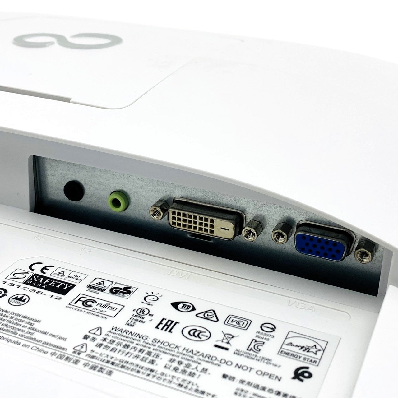 【中古モニター】19インチ メーカー FUJITSU 型番  VL-E19-7 入力端子 D-Sub DVI 解像度 1280x1024 Bランク 中古 液晶 モニター PC ディスプレイ