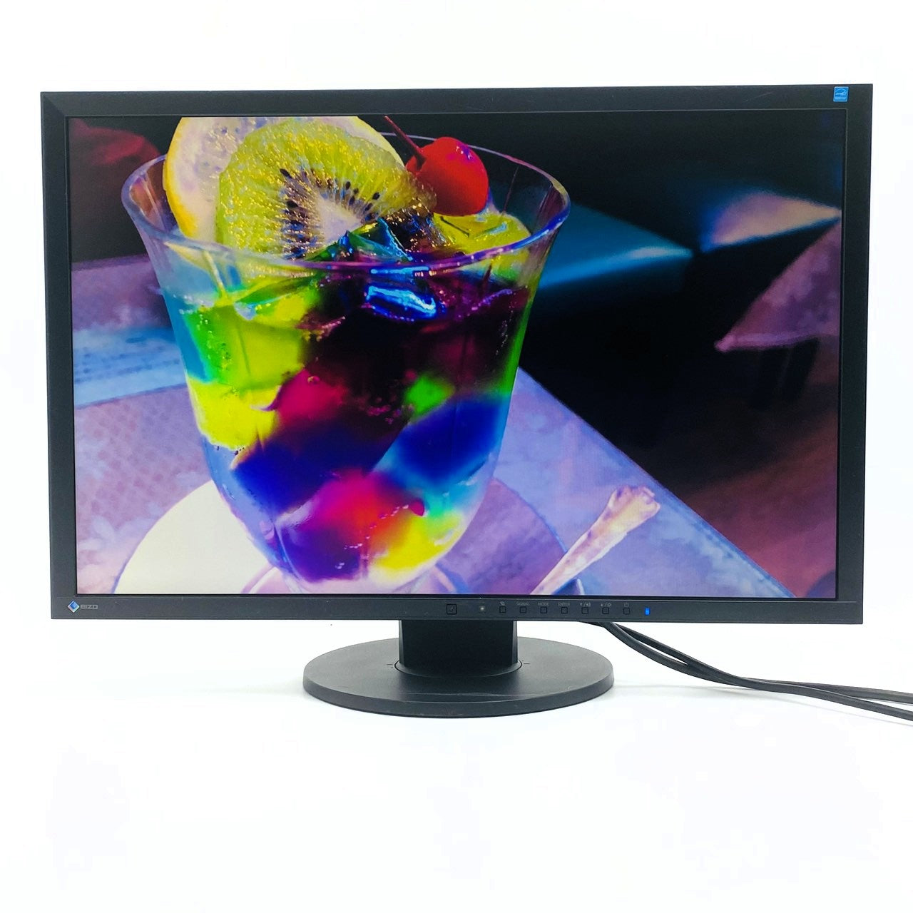 【中古モニター】24.1インチ メーカー EIZO 型番 EV2416W 入力端子 D-Sub DVI DisplayPort 解像度 1920x1200 Bランク 中古 液晶 モニター PC ディスプレイ
