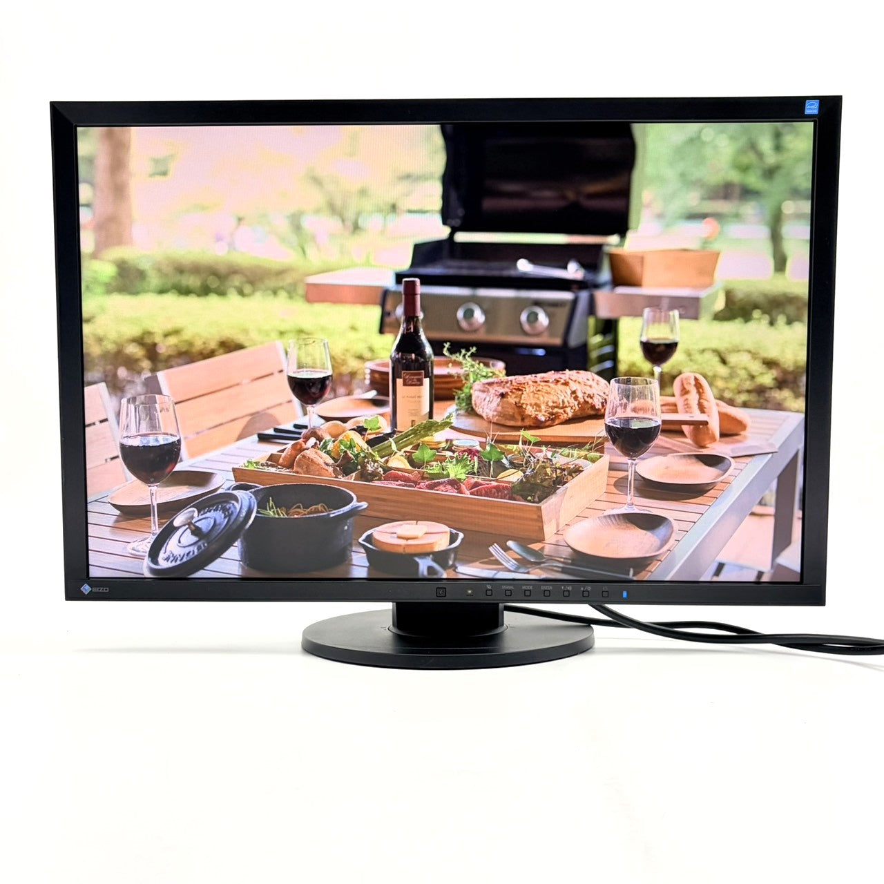 【中古モニター】24.1インチ メーカー EIZO 型番 EV2436W 入力端子 D-Sub DVI DisplayPort 解像度 1920x1200 Aランク 中古 液晶 モニター PC ディスプレイ