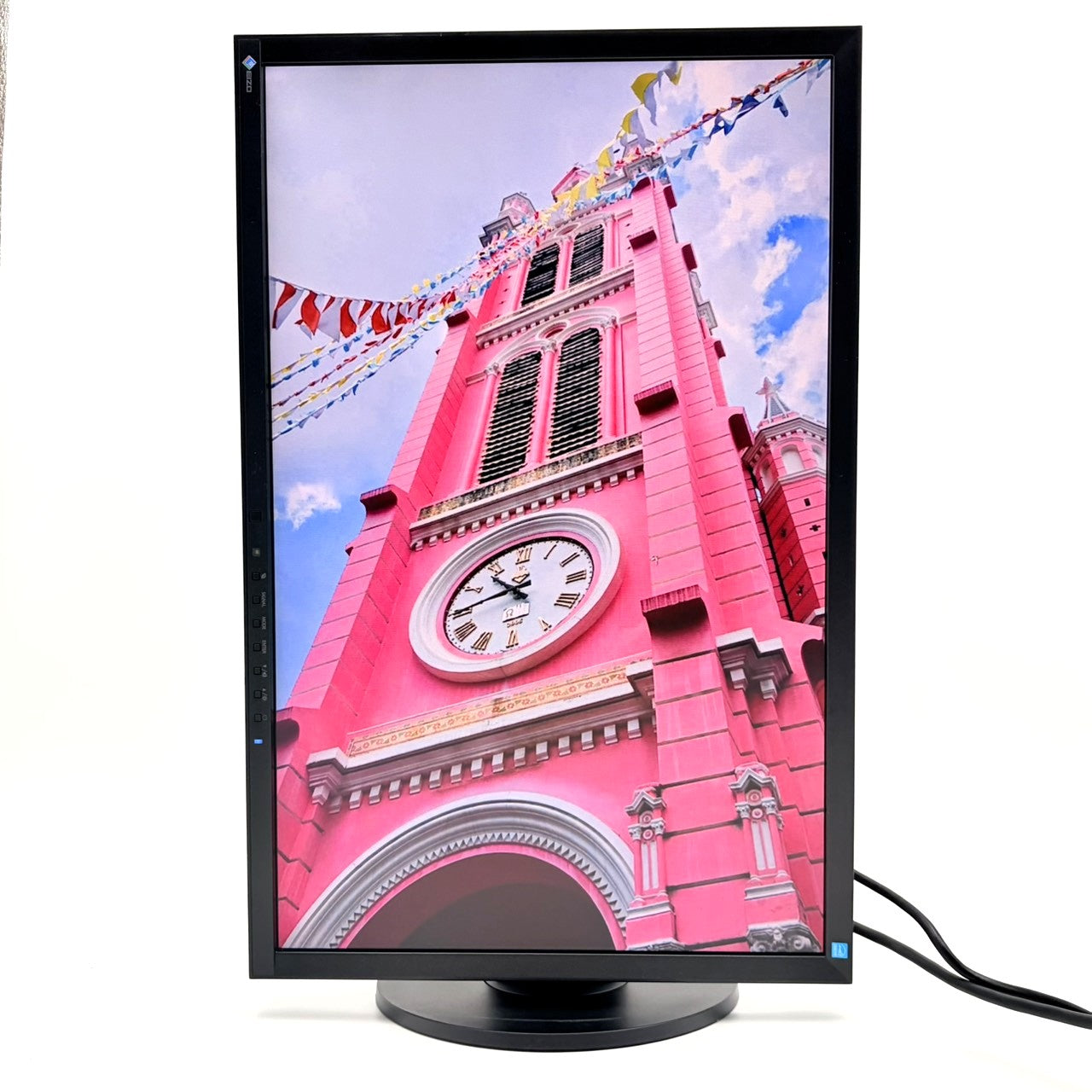 【中古モニター】24.1インチ メーカー EIZO 型番 EV2436W 入力端子 D-Sub DVI DisplayPort 解像度 1920x1200 Aランク 中古 液晶 モニター PC ディスプレイ