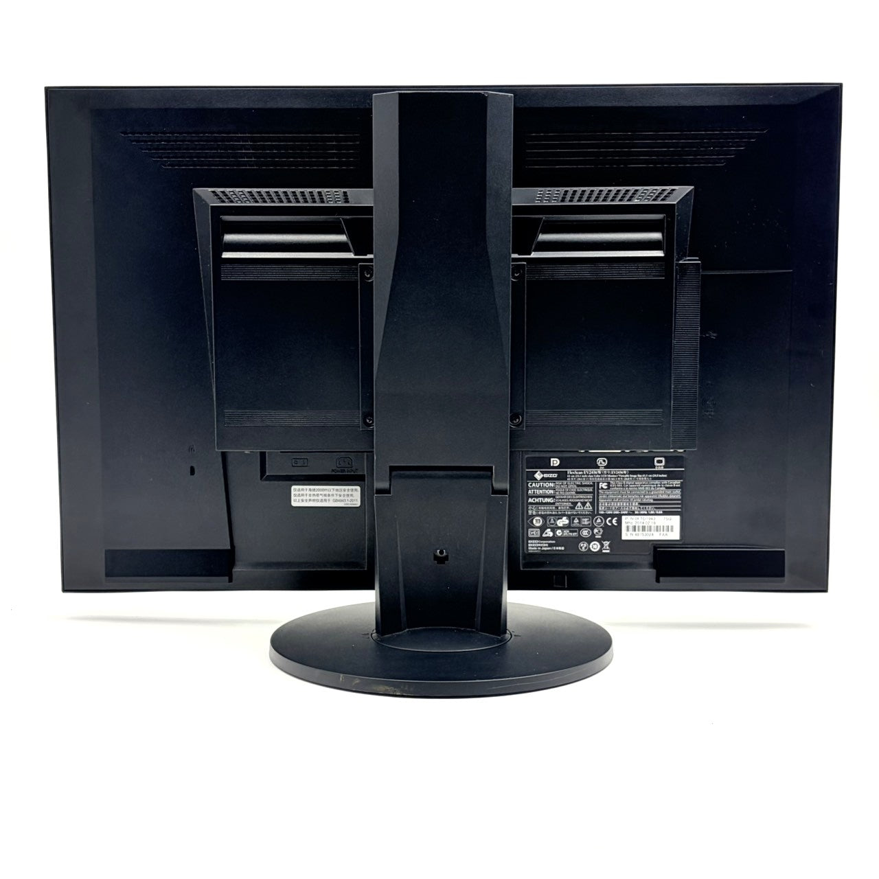 【中古モニター】24.1インチ メーカー EIZO 型番 EV2436W 入力端子 D-Sub DVI DisplayPort 解像度 1920x1200 Aランク 中古 液晶 モニター PC ディスプレイ