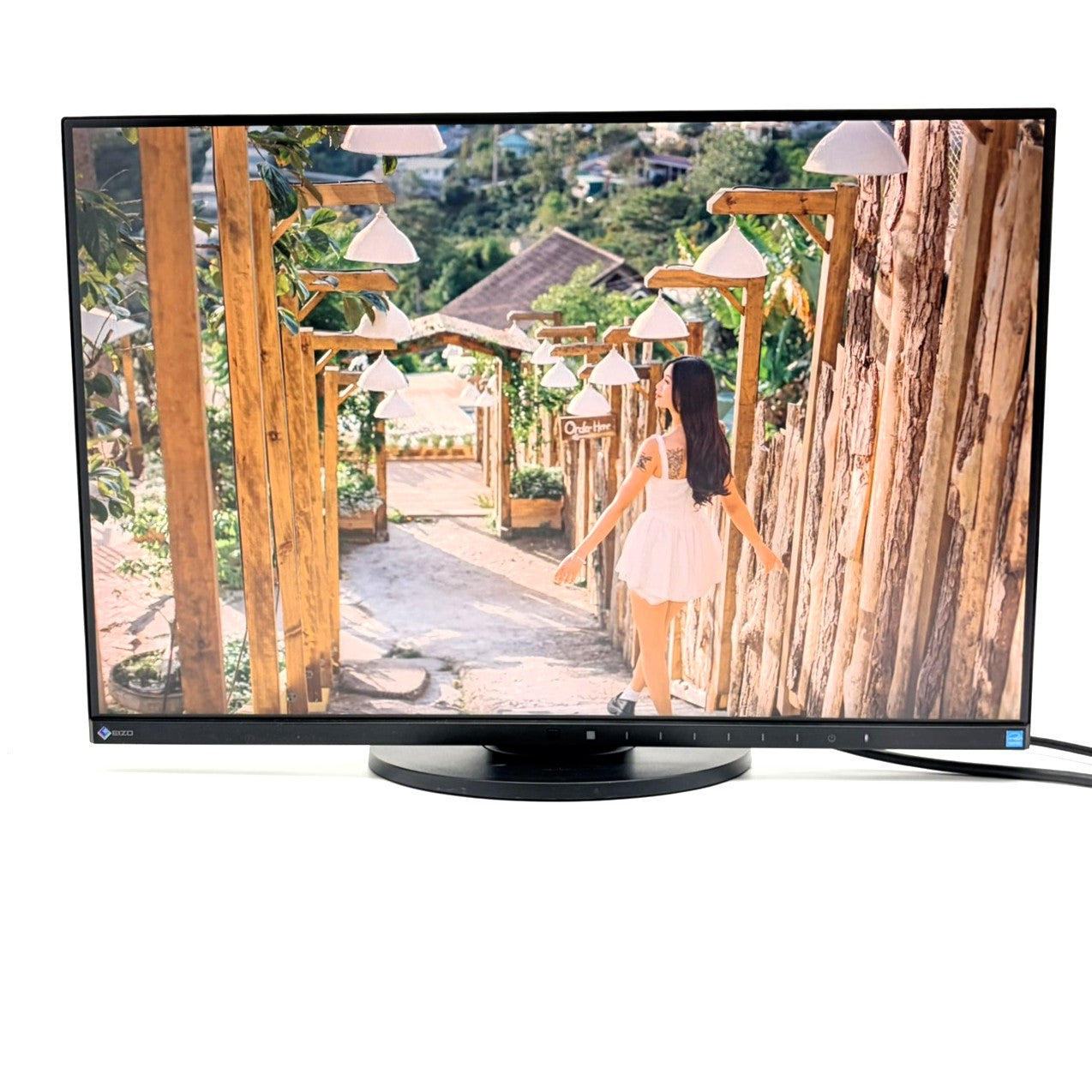 【中古モニター】24.1インチ メーカー EIZO 型番 EV2455 入力端子 HDMI D-Sub DVI DisplayPort 解像度 1920x1200 Cランク 中古 液晶 モニター PC ディスプレイ