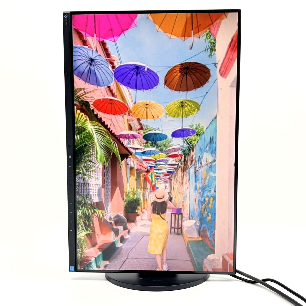 【中古モニター】24.1インチ メーカー EIZO 型番 EV2455 入力端子 HDMI D-Sub DVI DisplayPort 解像度 1920x1200 Cランク 中古 液晶 モニター PC ディスプレイ