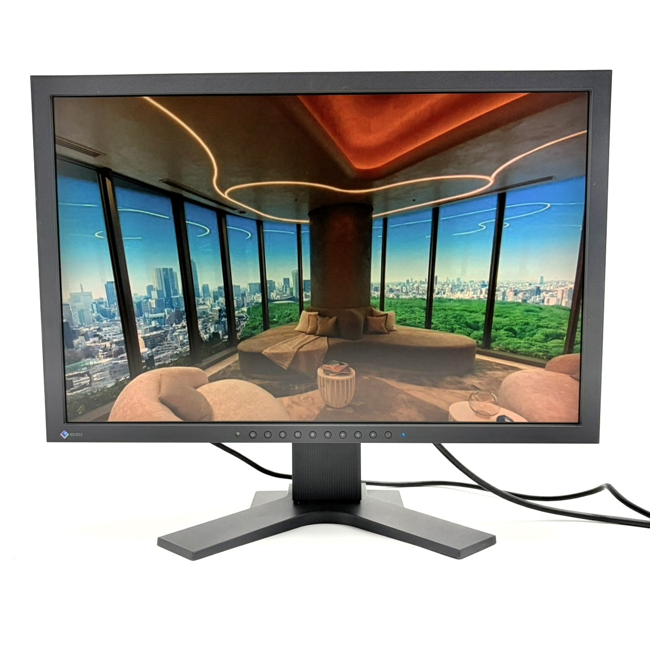 【中古モニター】22インチ メーカー EIZO 型番 S2242W 入力端子 D-Sub DVI 解像度 1920x1200 Aランク 中古 液晶 モニター PC ディスプレイ