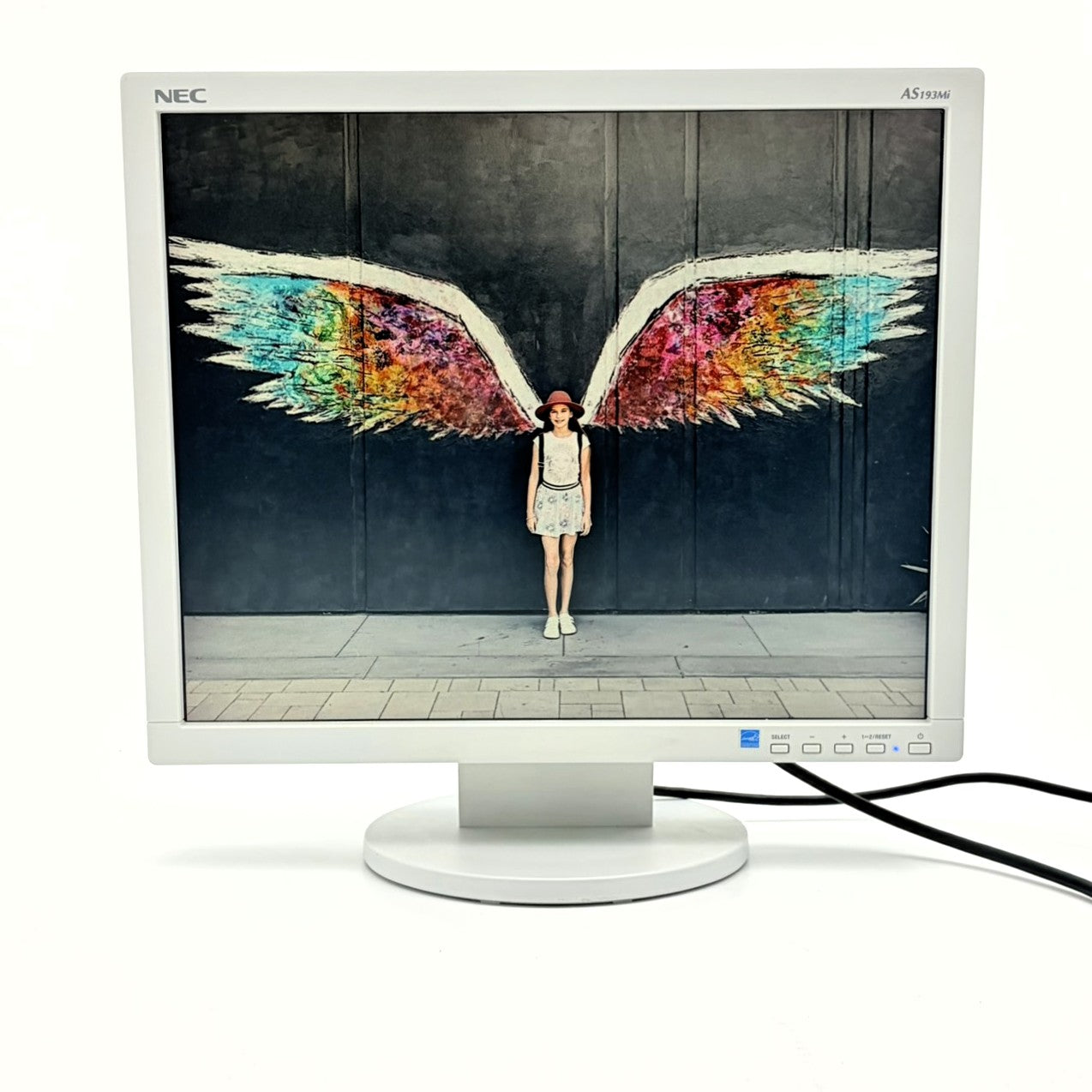 【中古モニター】19インチ メーカー NEC 型番 LCD-AS193MI-W5 入力端子 D-Sub DVI 解像度 1280x1024 Bランク 中古 液晶 モニター PC ディスプレイ