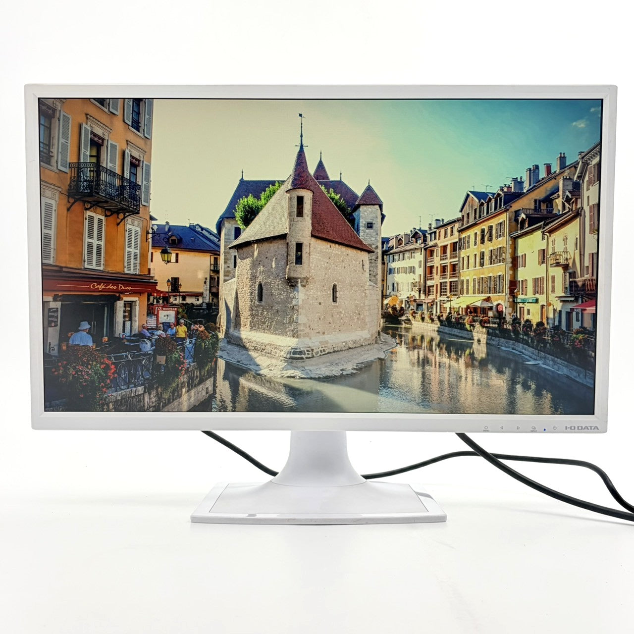 【中古モニター】23.8インチ メーカー I-ODATA 型番 LCD-AD243EDSW 入力端子 DVI D-Sub 解像度 1920x1080  Bランク 中古 液晶 モニター PC ディスプレイ
