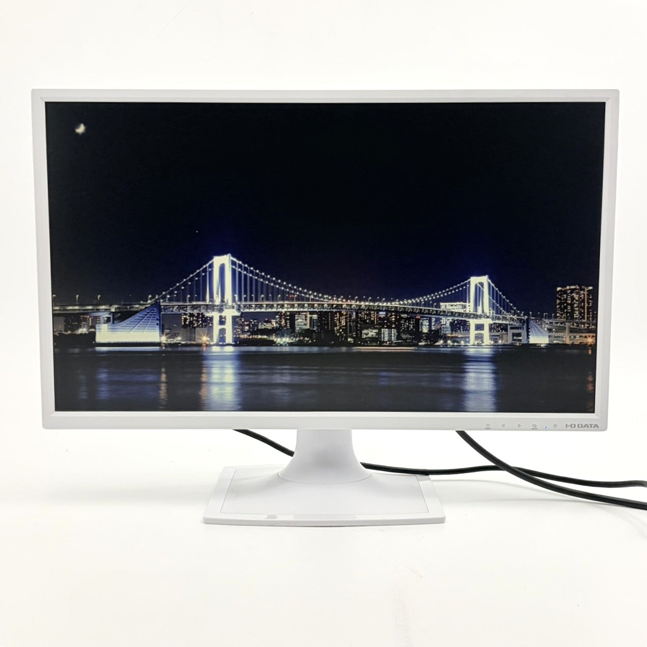 【中古モニター】23.8インチ メーカー I-ODATA 型番 LCD-AD243EDSW 入力端子 DVI D-Sub 解像度 1920x1080  Cランク 中古 液晶 モニター PC ディスプレイ