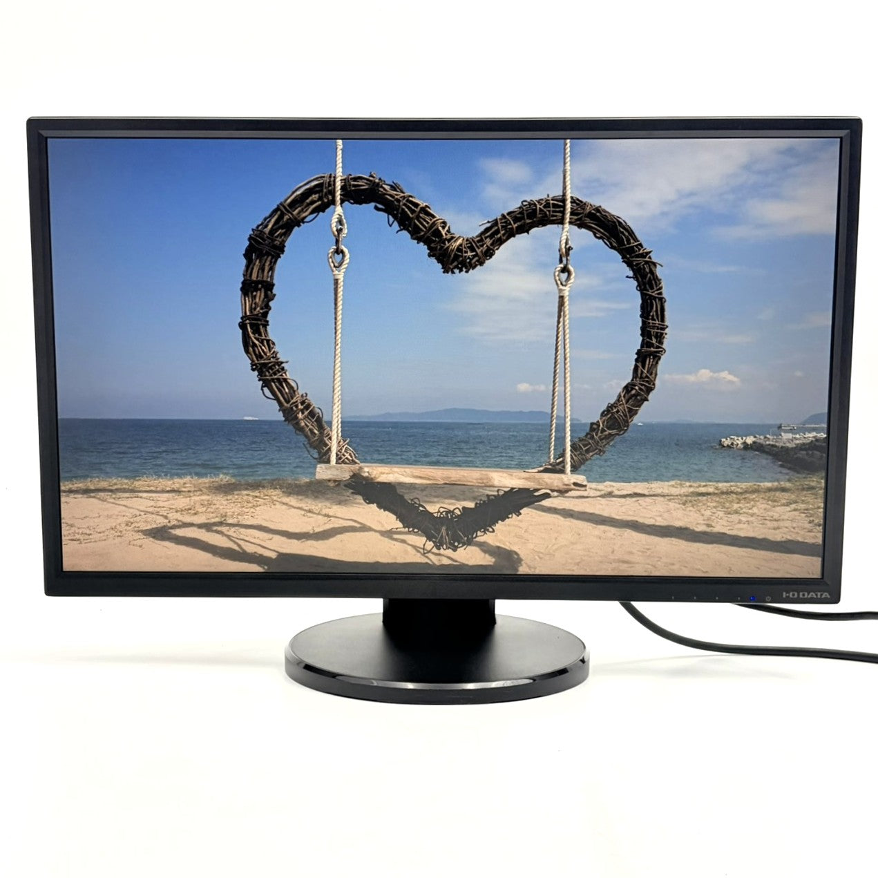 【中古モニター】23.8インチ メーカー I-ODATA 型番 LCD-MF245EDB-F 入力端子 HDMI D-Sub DVI 解像度 1920x1080 Aランク 中古 液晶 モニター PC ディスプレイ