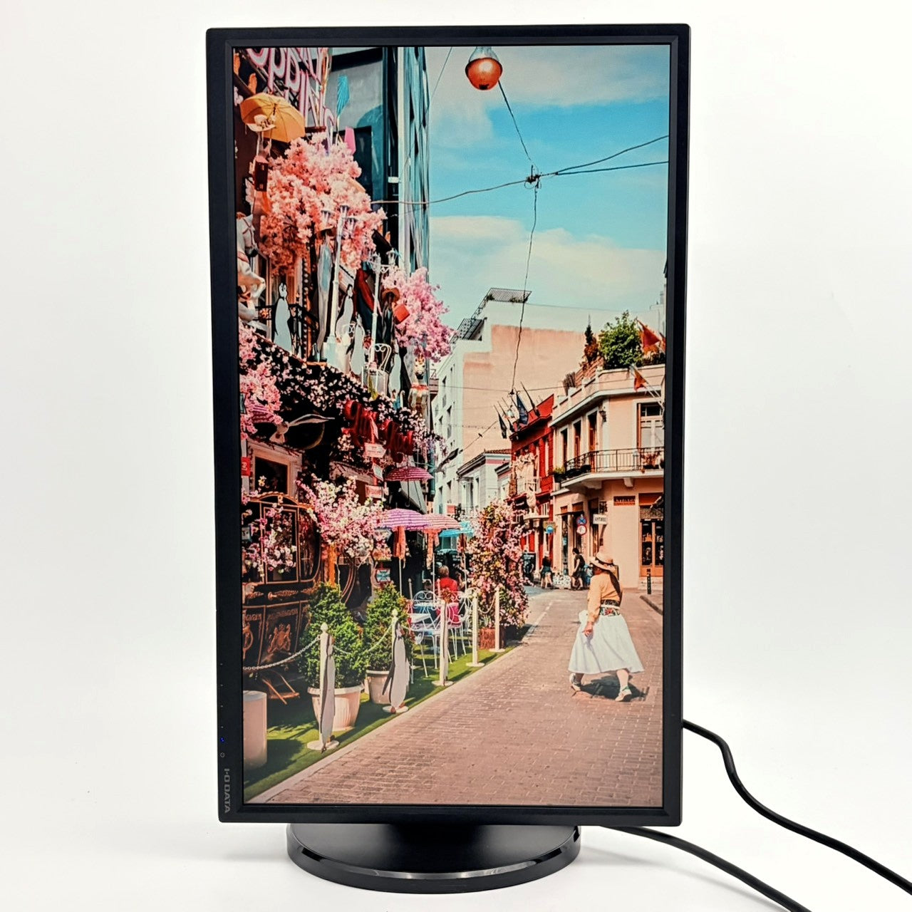 【中古モニター】23.8インチ メーカー I-ODATA 型番 LCD-MF245EDB-F 入力端子 HDMI D-Sub DVI 解像度 1920x1080 Aランク 中古 液晶 モニター PC ディスプレイ