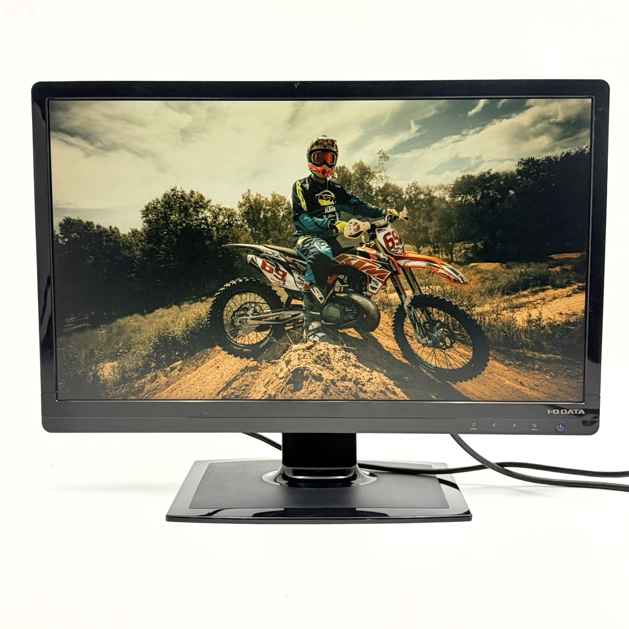 【中古モニター】23.6インチ メーカー I-O DATA 型番 LCD-MF243EBR 入力端子 HDMI D-Sub DVI 解像度 1920x1080 Cランク 中古 液晶 モニター PC ディスプレイ