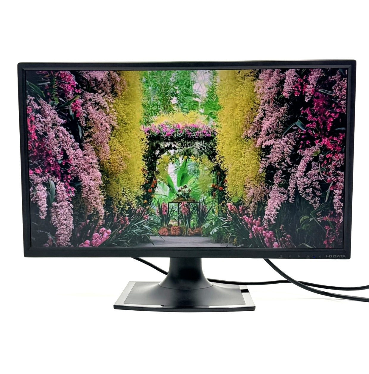 【中古モニター】23.8インチ メーカー I-ODATA 型番 LCD-MF244EDB 入力端子 HDMI D-Sub DVI 解像度 1920x1080 Aランク 中古 液晶 モニター PC ディスプレイ
