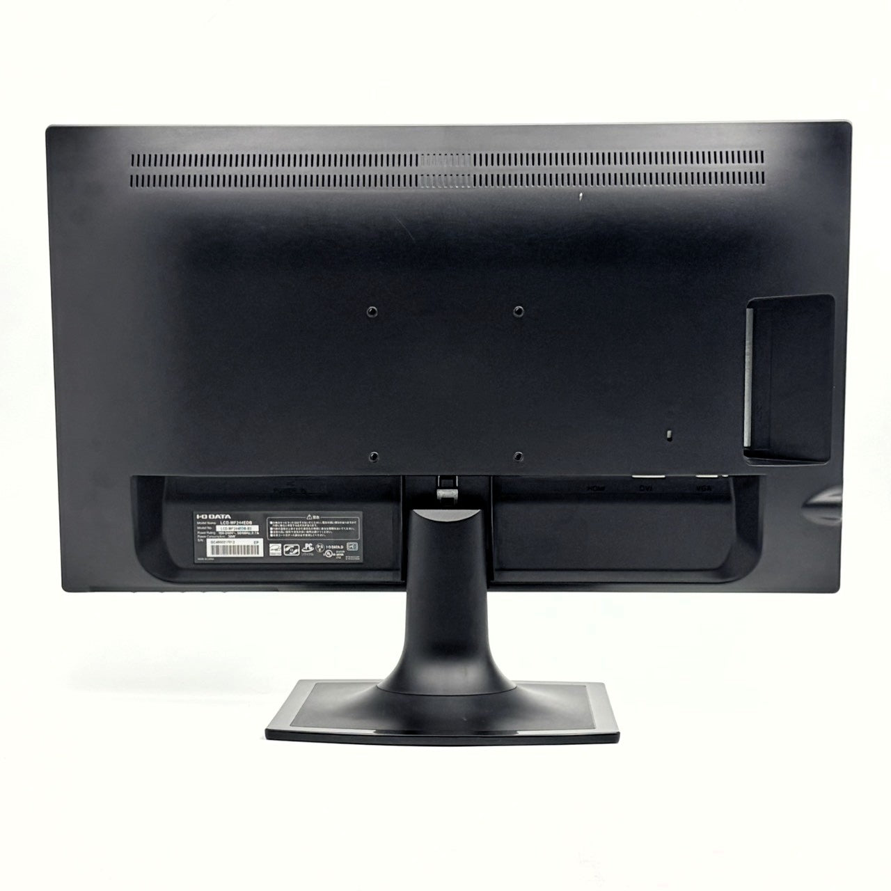 【中古モニター】23.8インチ メーカー I-ODATA 型番 LCD-MF244EDB 入力端子 HDMI D-Sub DVI 解像度 1920x1080 Cランク 中古 液晶 モニター PC ディスプレイ