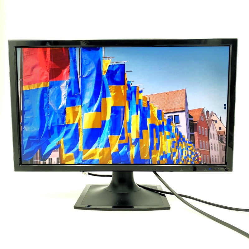 【中古モニター】23.6インチ メーカー I-O DATA 型番 LCD-MF244XB 入力端子 HDMI D-Sub DVI 解像度 1920x1080 中古 液晶 モニター PC ディスプレイ