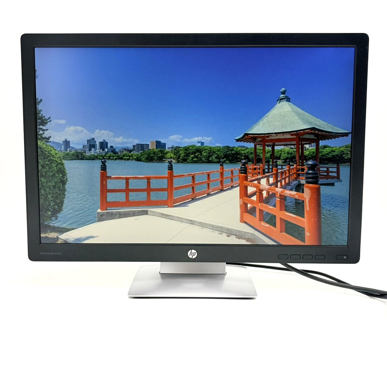 【中古モニター】24インチ メーカー HP 型番 E242 入力端子 D-Sub HDMI Displayport 解像度 1920x1080 Aランク 中古 液晶 モニター PC ディスプレイ