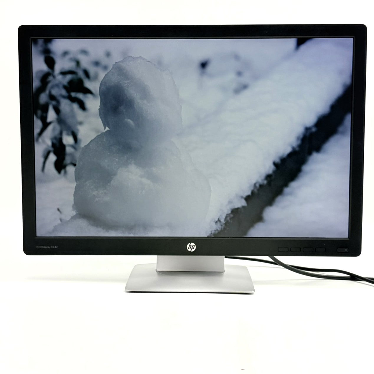 【中古モニター】24インチ メーカー HP 型番 E242 入力端子 D-Sub HDMI Displayport 解像度 1920x1080 Cランク 中古 液晶 モニター PC ディスプレイ)