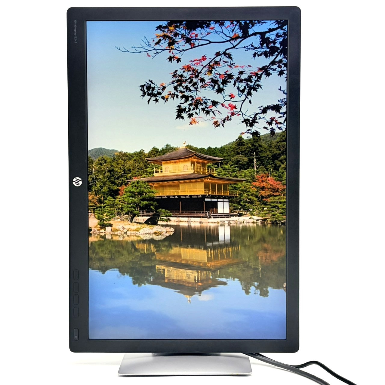 【中古モニター】24インチ メーカー HP 型番 E242 入力端子 D-Sub HDMI Displayport 解像度 1920x1080 Cランク 中古 液晶 モニター PC ディスプレイ)