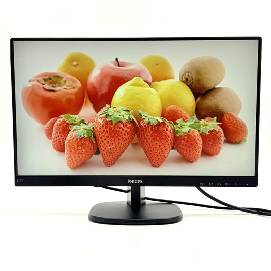 【中古モニター】21.5インチ メーカー PHILIPS 型番 223V7QHAB/11 入力端子 D-Sub HDMI 解像度 1920x1080 Aランク 中古 液晶 モニター PC ディスプレイ