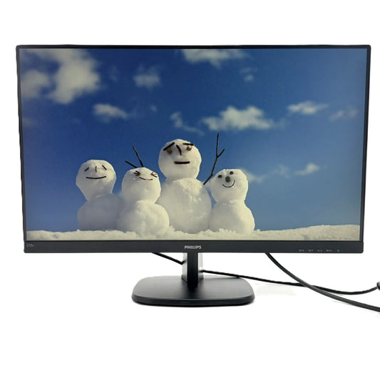 【中古モニター】27インチ メーカー PHILIPS 型番 273V7QJAB/11 入力端子 HDMI D-Sub Displayport 解像度 1920x1080 Bランク 中古 液晶 モニター PC ディスプレイ