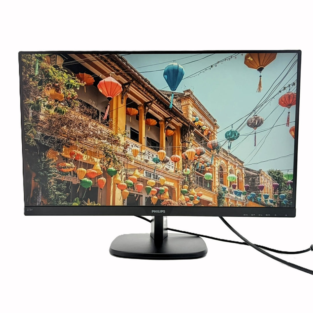 中古モニター】27インチ メーカー PHILIPS 型番 273V7QDAB/11 入力端子 