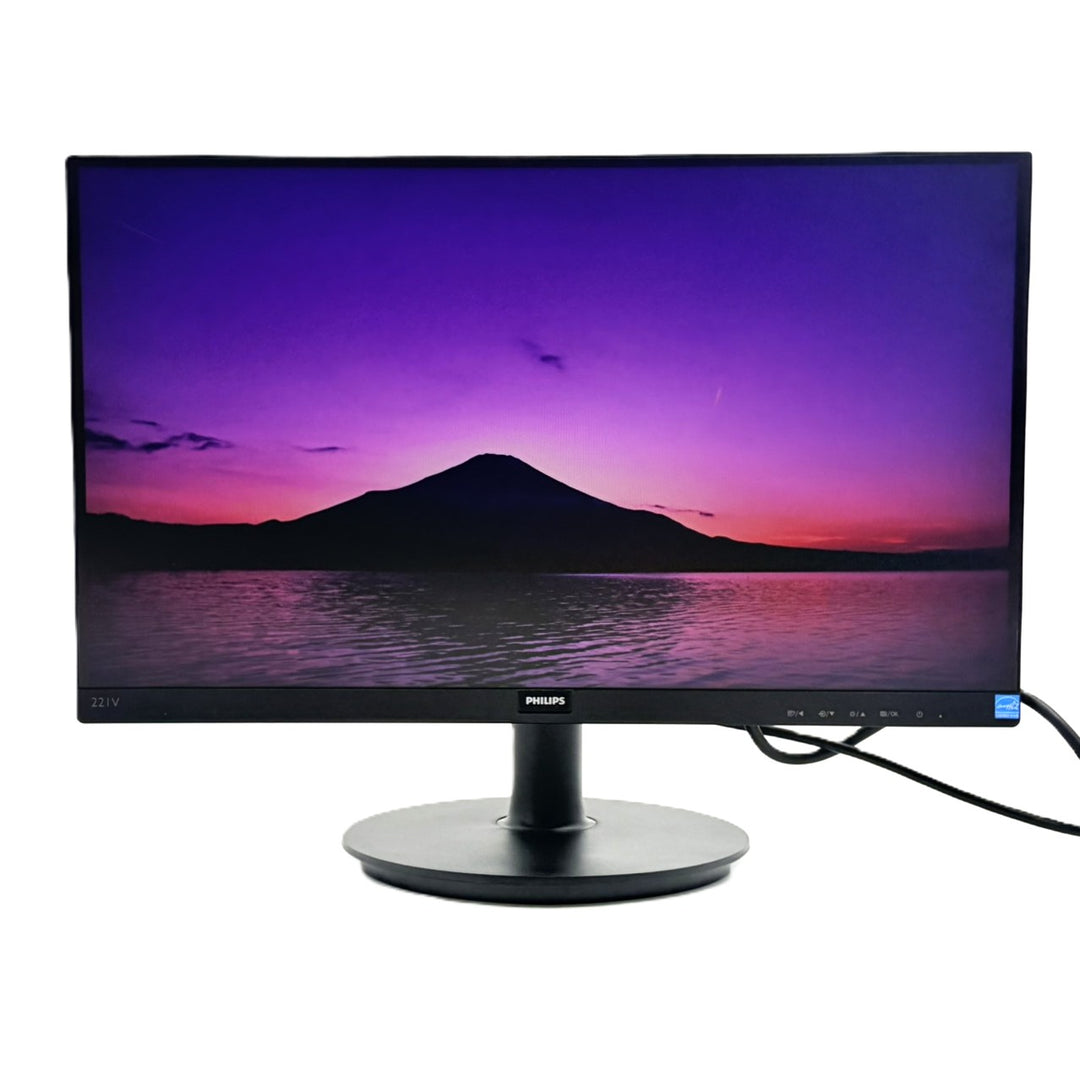 中古モニター】21.5インチ メーカー PHILIPS 型番 221V8/11 入力端子 