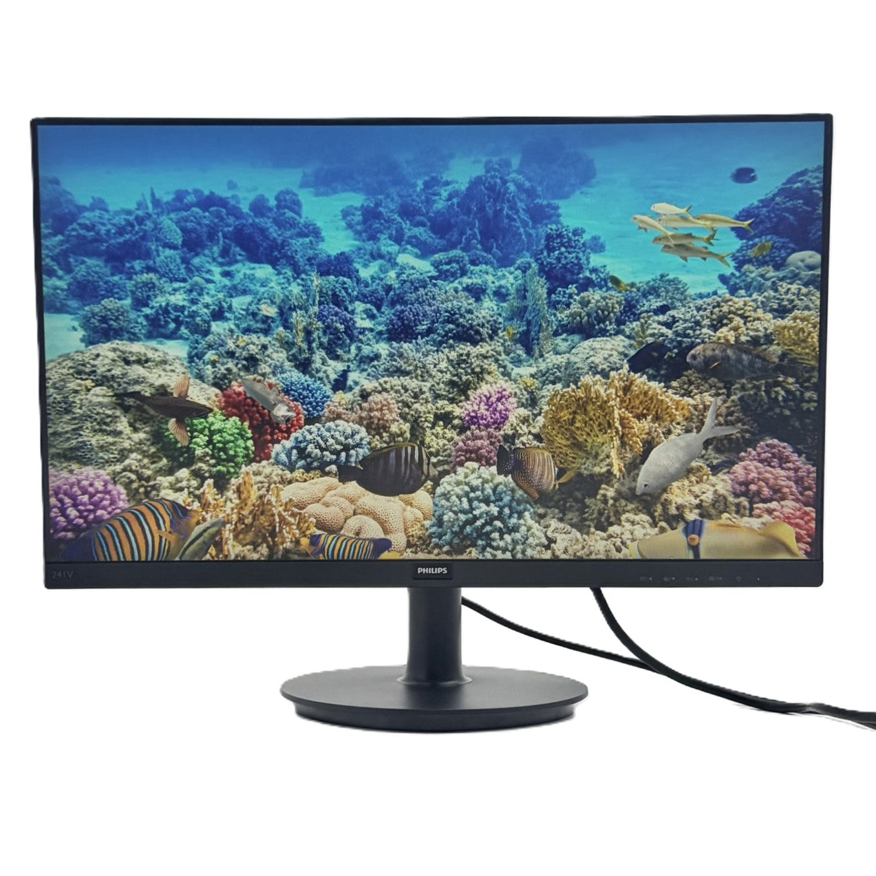 【中古モニター】23.8インチ メーカー PHILIPS 型番 241V8/11 入力端子 HDMI D-Sub 解像度 1920x1080 Aランク 中古 液晶 モニター PC ディスプレイ