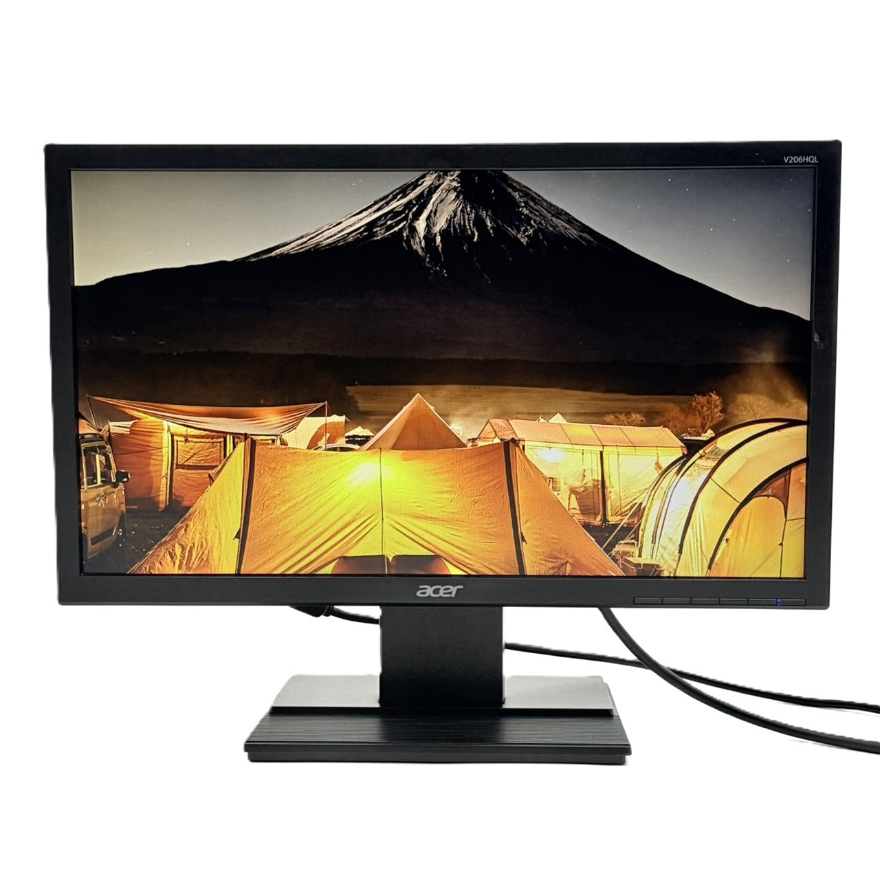 【中古モニター】19.5インチ メーカー Acer 型番 V206HQL 入力端子D-Sub DVI 解像度 1600x900 Bランク 中古 液晶 モニター PC ディスプレイ