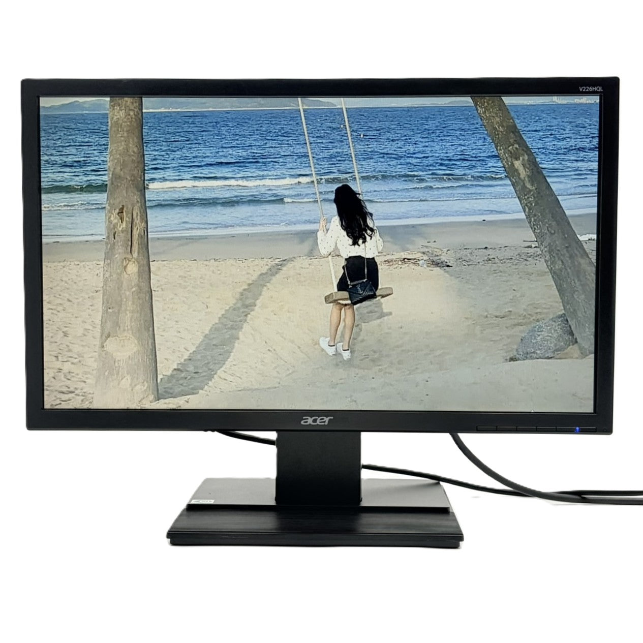 【中古モニター】21.5インチ メーカー Acer 型番 V226HQL 入力端子 D-Sub DVI 解像度 1920x1080 Cランク 中古 液晶 モニター PC ディスプレイ