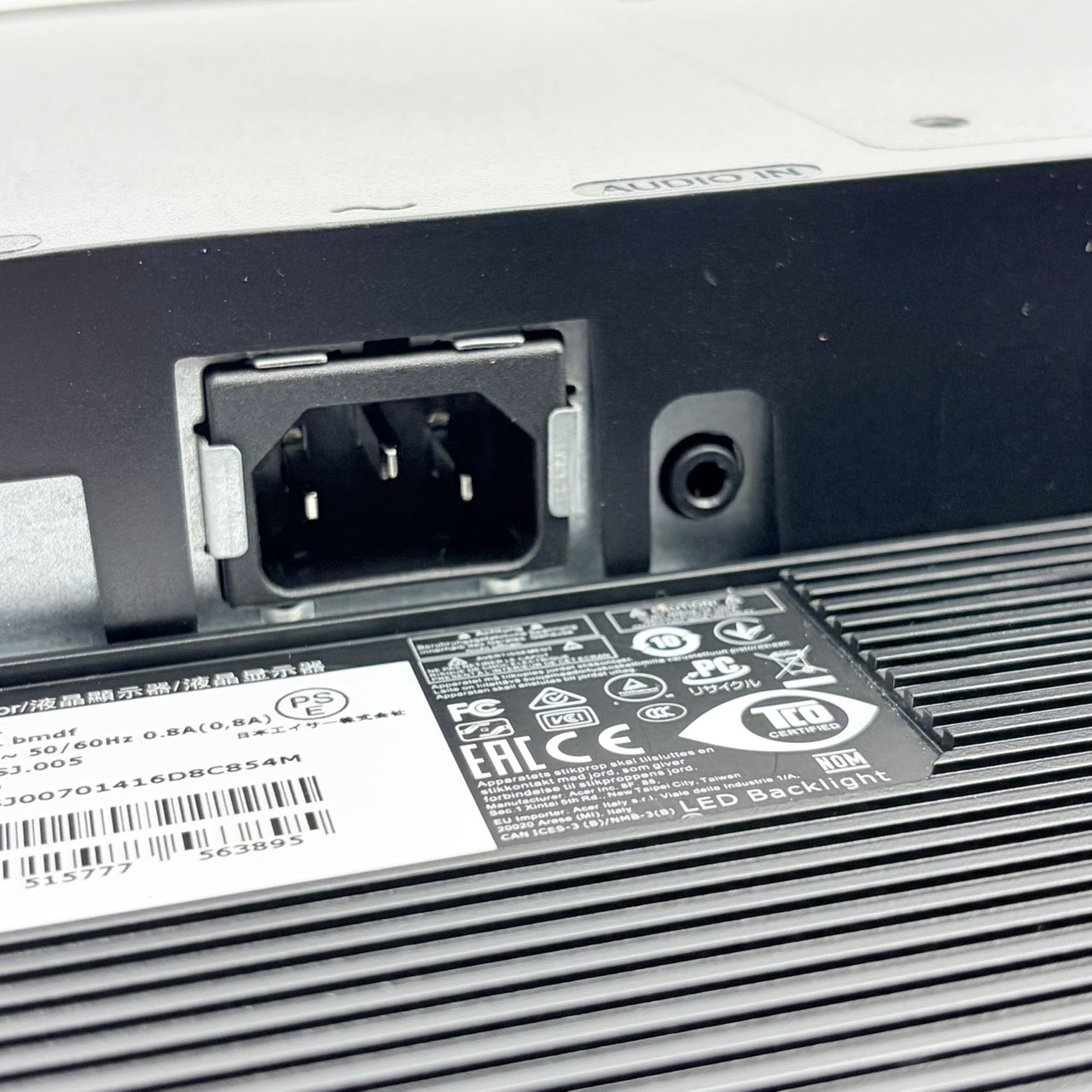 【中古モニター】21.5インチ メーカー Acer 型番 V226HQL 入力端子 D-Sub DVI 解像度 1920x1080 Cランク 中古 液晶 モニター PC ディスプレイ