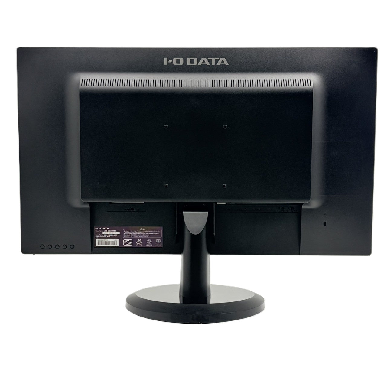 【中古モニター】27インチ メーカー I-ODATA 型番LCD-MQ271XDB 入力端子 HDMI Displayport 解像度 2560x1440 Aランク 中古 液晶 モニター PC ディスプレイ