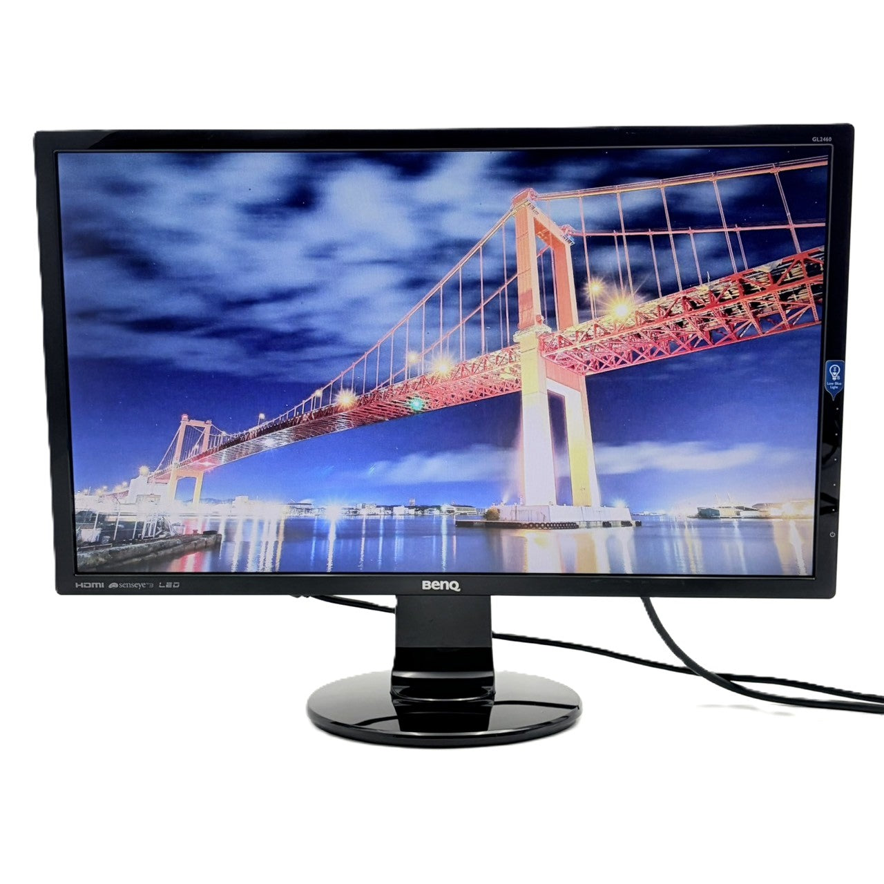 【中古モニター】24インチ メーカー BenQ 型番 GL-2460-B 入力端子 HDMI D-Sub DVI 解像度 1920x1080 Bランク 中古 液晶 モニター PC ディスプレイ
