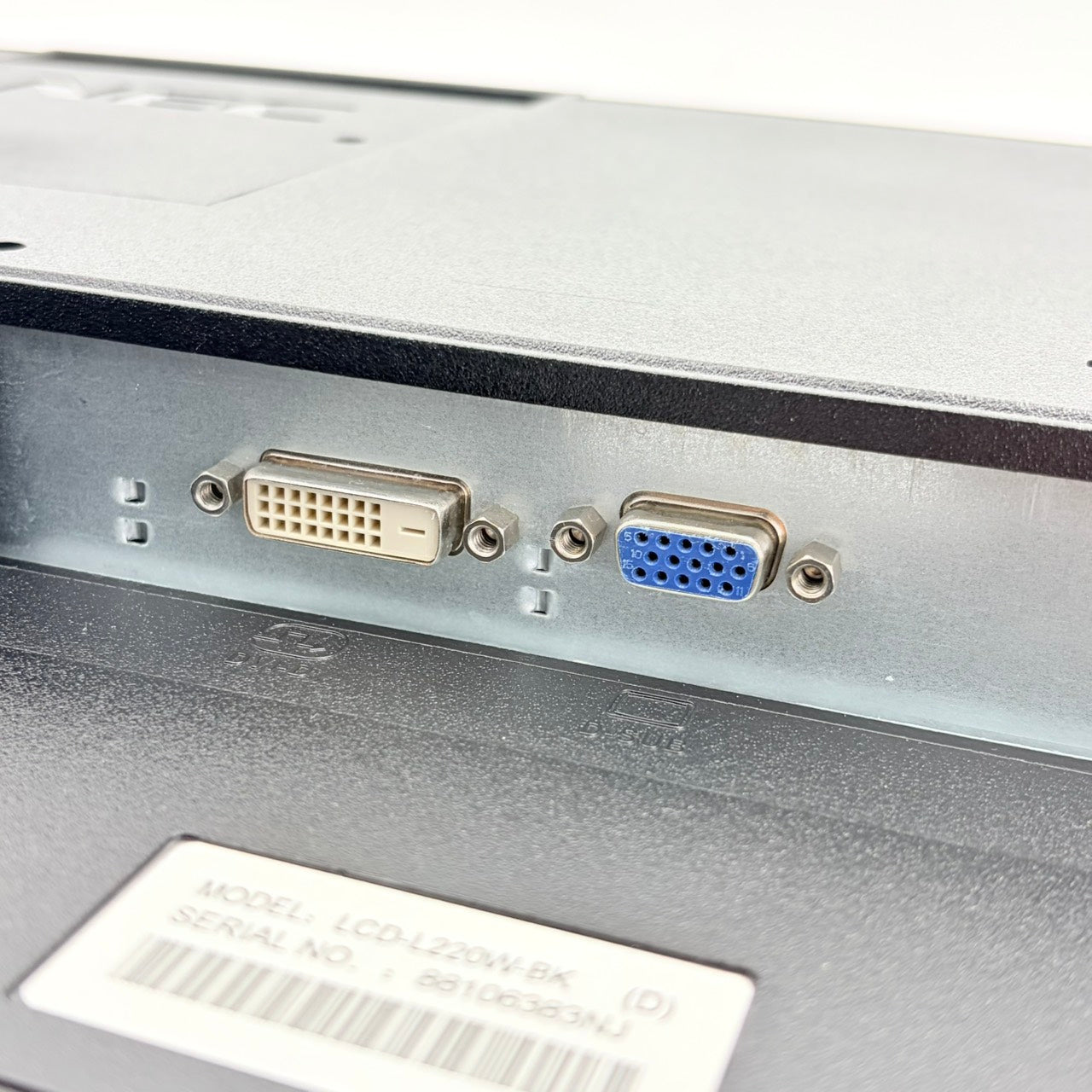 【中古モニター】21.5インチ メーカー NEC 型番 LCD-L220W-BK 入力端子 D-Sub DVI 解像度 1920x1080 Bランク 中古 液晶 モニター PC ディスプレイ