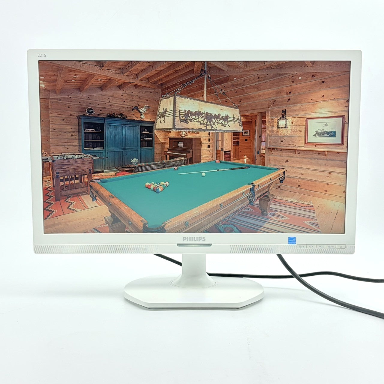 【中古モニター】21.5インチ メーカー PHILIPS 型番 221S6QHAW/11 入力端子 HDMI D-Sub  DVI 解像度 1920x1080 Cランク 中古 液晶 モニター PC ディスプレイ
