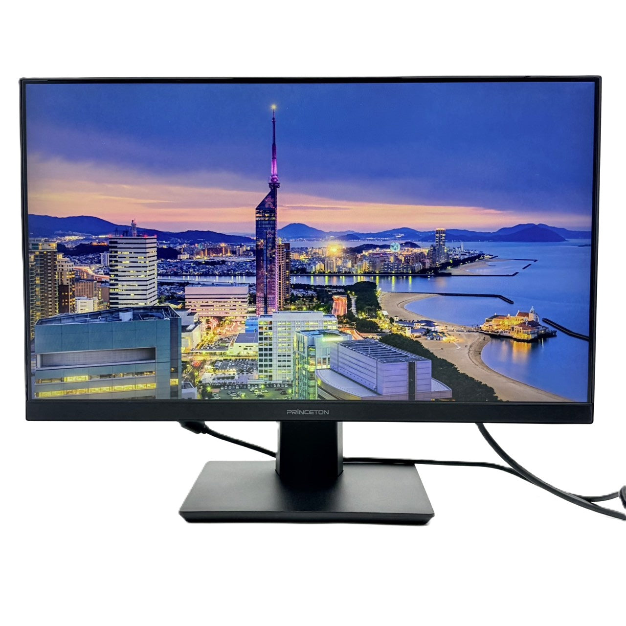 【中古モニター】23.8インチ メーカー PRINCETON 型番 PTFBFE-24W 入力端子 HDMI D-Sub DVI DisplayPort 解像度 1920x1080 Aランク 中古 液晶 モニター PC ディスプレイ